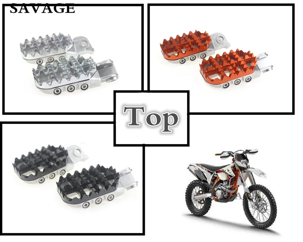 

Front Foot Pegs Rests Pedals Adjustable Scaling For Husqvarna TC 85/125/250 14-15 TE 125/250/300 14-15 FC 250/350/450 14-15