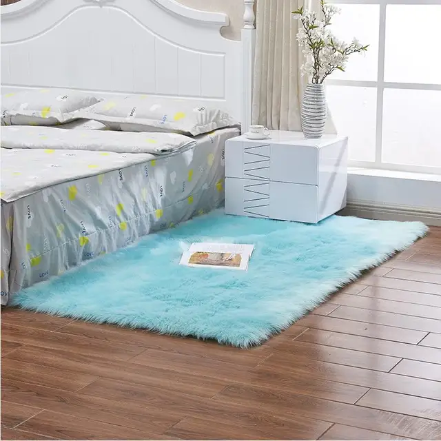 Buy Solid plush carpets for living room shaggy