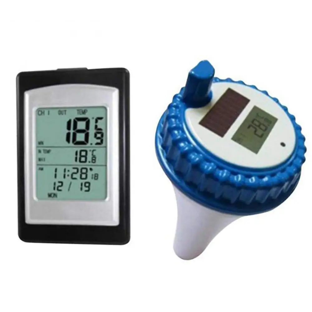 Беспроводной термометр для бассейна спа Купание пруд ванна водонепроницаемый цифровой светодиод с подсветкой плавающий измеритель