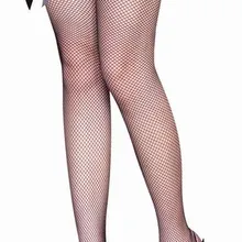 Женские ажурные бедро высоких чулок Для женщин Sexy лента топ черные чулки с атласным бантом