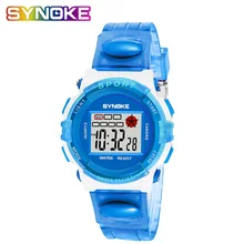 SYNOKE Waterproof Watch Kids Watches Children Movement Boy Digital LED Alarm Clock Date Sports Wristwatch Relogio Top Coupon