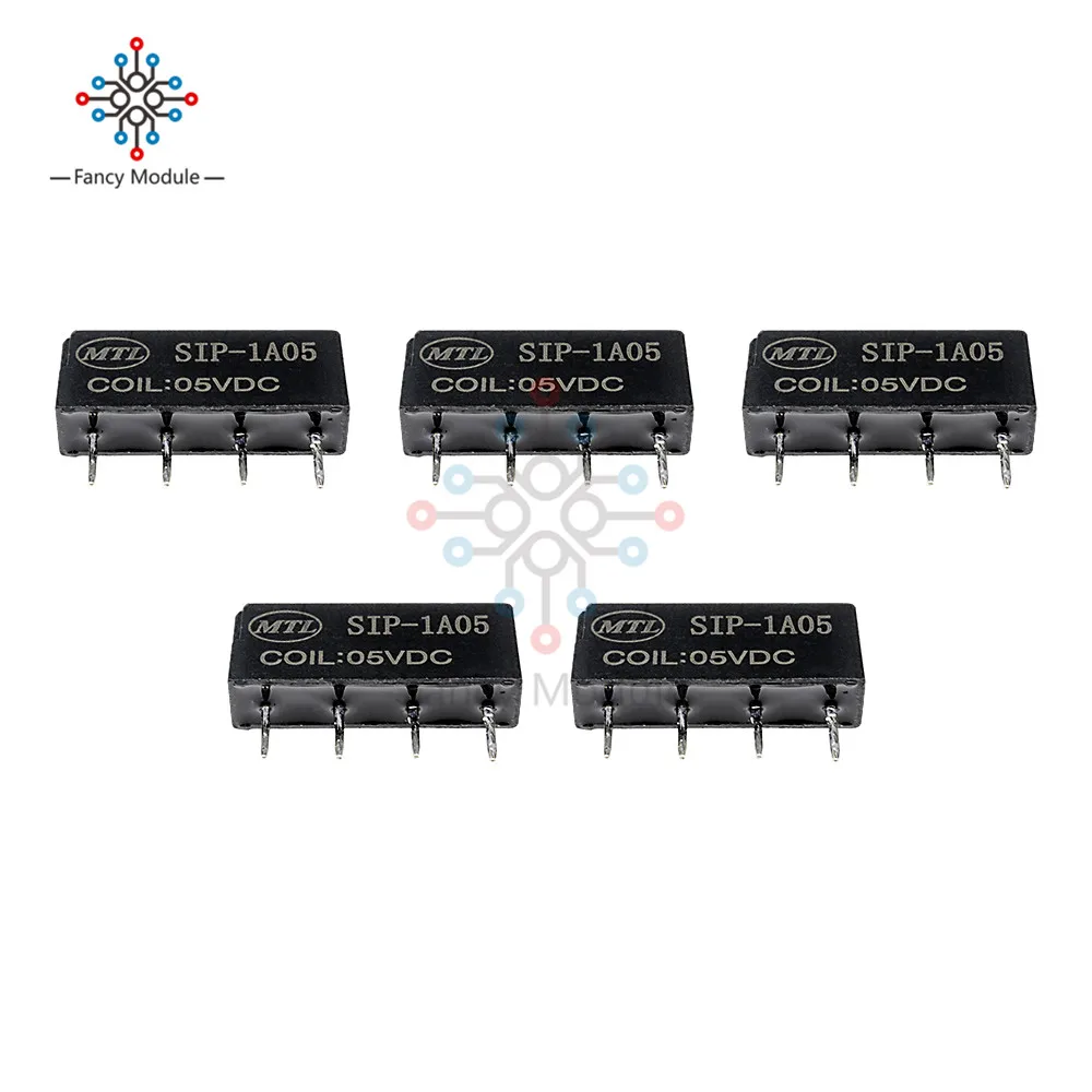 Jual 5 Buah 5 V Relay SIP 1A05 Reed Switch Relay untuk Pan Chang Relay 4PIN Baru