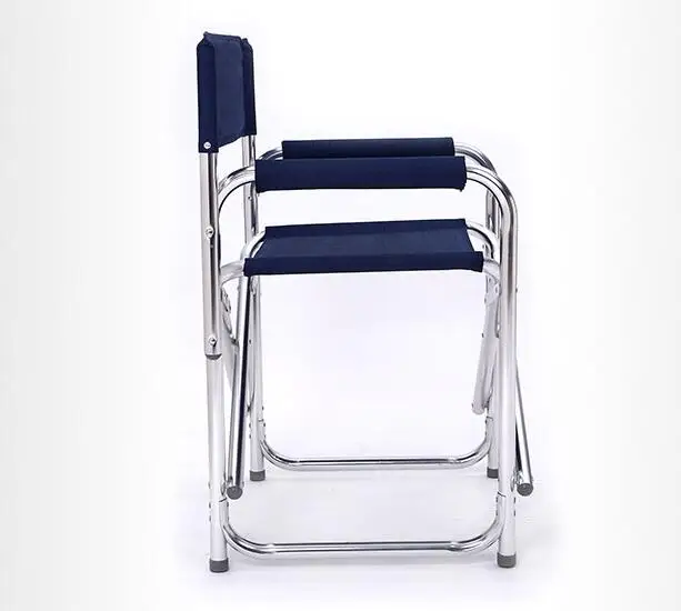  Newest Double Layer Cotton-padded Lounge Chair Aluminum Alloy Office Chairs Portable Folding Stool 