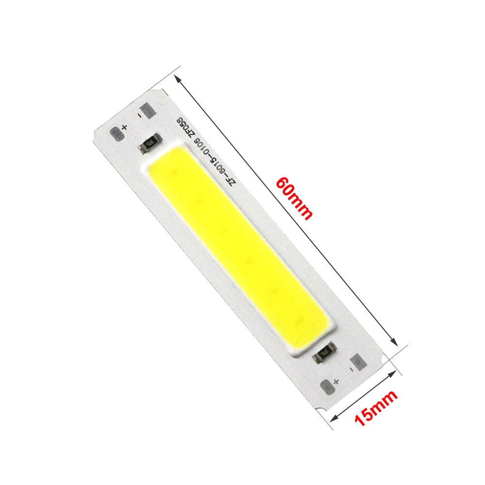 Светодиодный светильник DC 5 В COB Чип бар светильник источник 2 Вт ленточный светильник для DIY USB настольная лампа панельный светильник 5 в светодиодный lightrbulb 60*15 мм JQ
