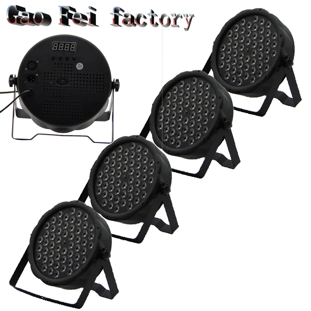 

4pcs/lot LED Par 54x3W RGBW Led Stage China Light LED Flat Slim