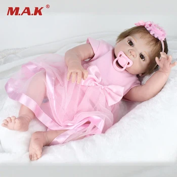 

55cm Reborn Full Silicone Doll Realistic Adorable baby-reborn Girl Princess Dolls Toys Gifts