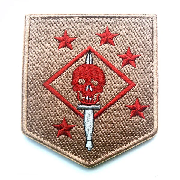 KANDAHAR WHACKER USMC GHOST PATCH FORCE RECON SSI SP OPS специальные операции INSIGNIA SUBDUED MARSOC RAIDERS нашивка значок - Цвет: red