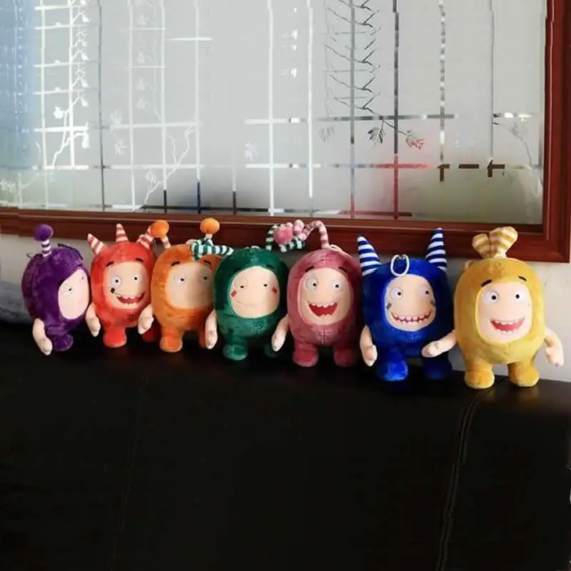 

35CM Oddbods Newt Buuble Pogo Zee Jeff Fuse Slick Plush Dolls Stuffed Toys For Kids Christmas Gift