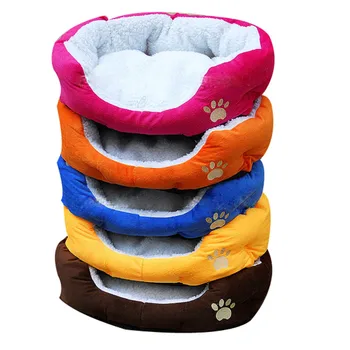 

New Cute Comfortable Soft Cotton Footprints Design Style Pet Nest Dog Bed Cat Bed Waterloo pet sonno Cuccia confortevole Hot