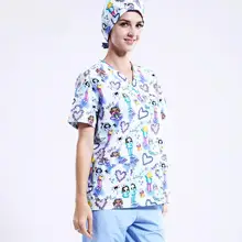 Новое поступление модная детская одежда с мультяшными узорами костюм медика наборы ветеринарная больница стоматологическая клиника для докторов медработников Униформа лабораторная одежда