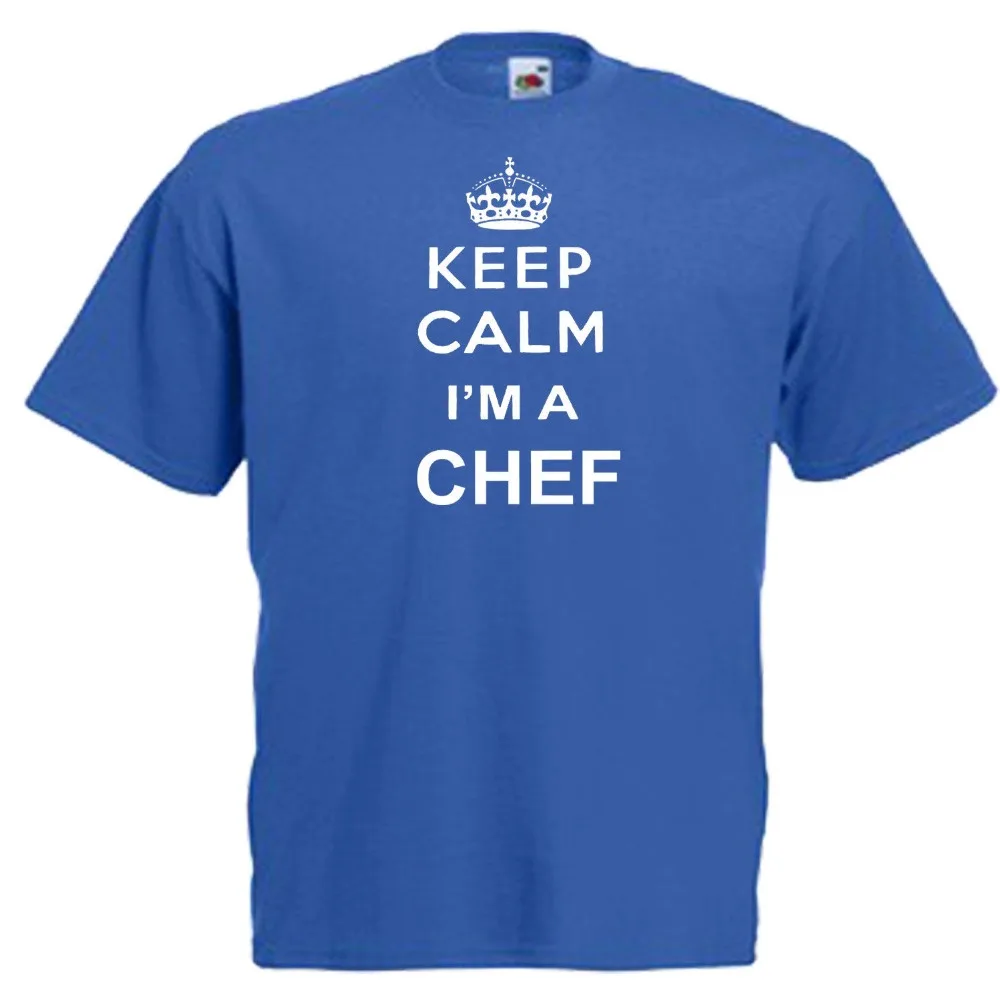 Мужская футболка для взрослых Keep Calm Chef Gift брендовая одежда 2019 в стиле Харадзюку