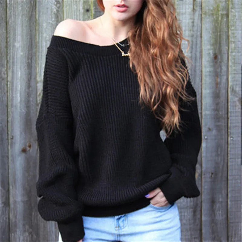 womens off the shoulder sweater
