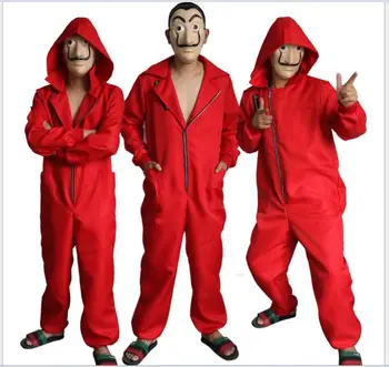 

Movie House of Paper La Casa De Papel Salvador Dali Mask Cosplay Costumes Perfect 1:1 Party Halloween Second Season