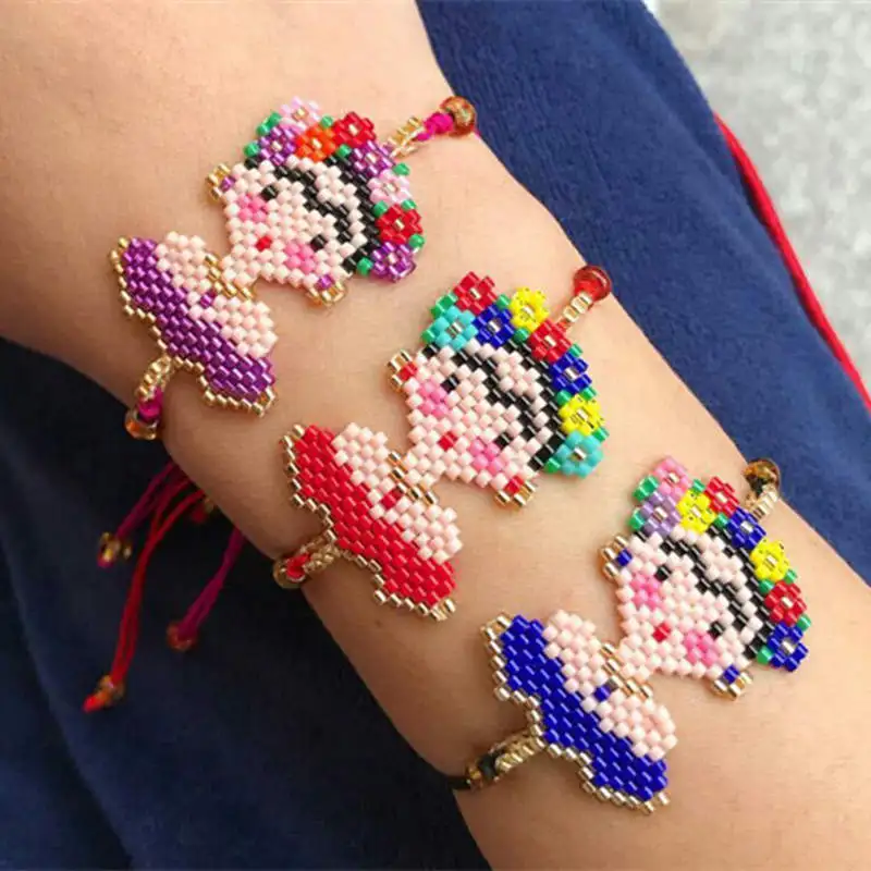 

Go2boho Pulseras Frida Bracelet 2019 Women MIYUKI Mexican Frida Bracelets Handmade Jewelry Delica Beads Woven Gift Wholesale New
