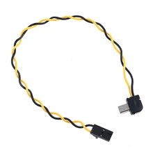 1 pcs LS4G 90 Graus Conector USB Para AV Saída de Vídeo Cabo FPV Herói 3