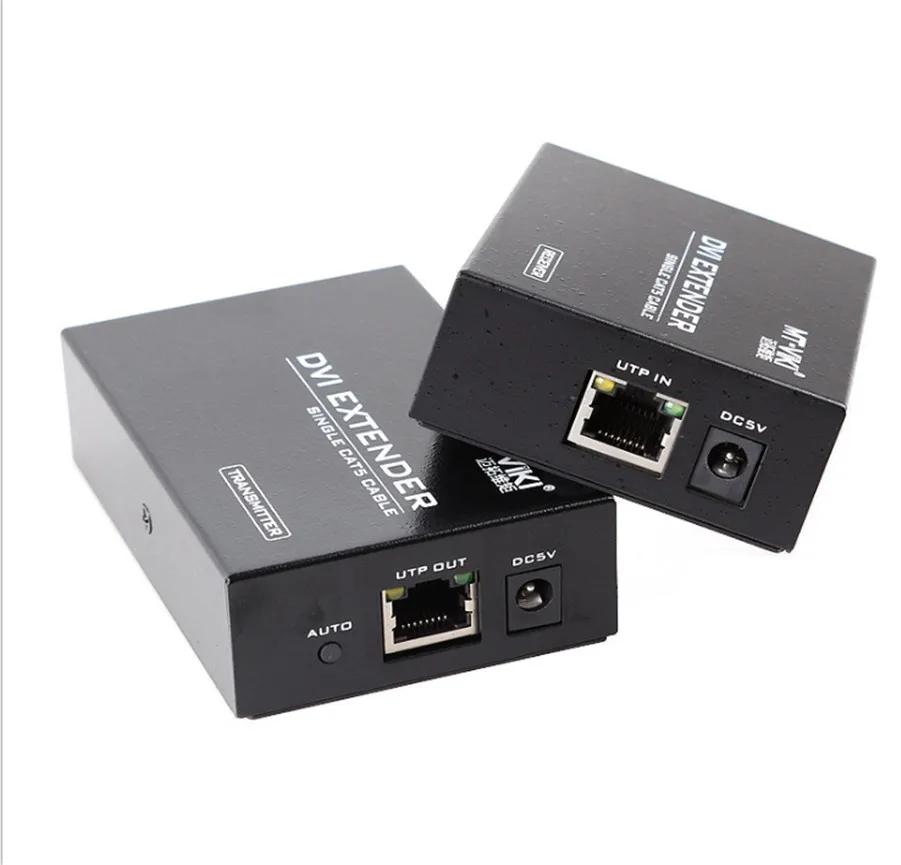 Высококачественный 1 пара MT-DV50 HD разветвитель DVI усилитель сигнала CAT 5e/6 для расширения 150 футов/50 м 50 метров 2048X1536