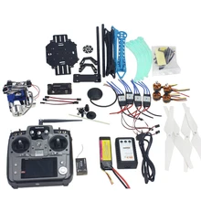 Полный комплект Радиоуправляемый Дрон комплект для 4-осевого летательного аппарата дрона-квадрокоптера с дистанционным управлением 500 мм многомоторный двигатель воздуха Рама 6 м gps APM полета Управление 2 Ось Gimbal F08151-J