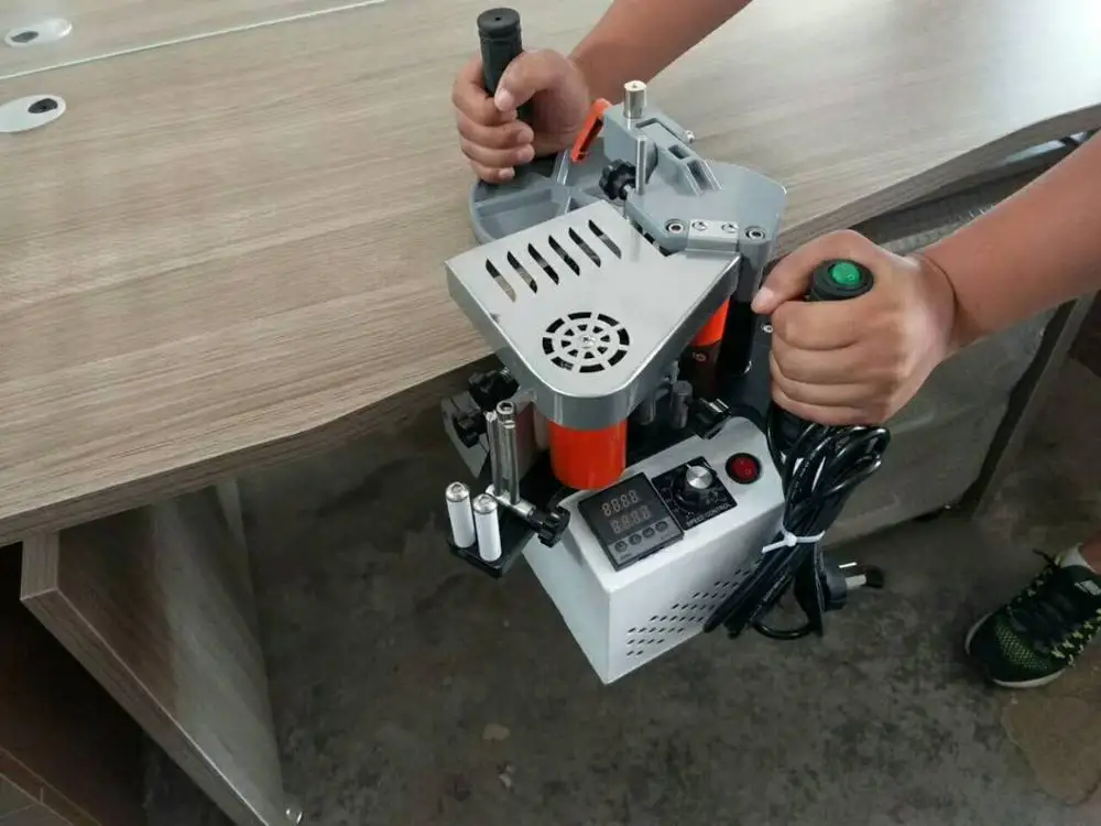 

PORTABLE EDGE BANDER EDGE BANDING MACHINE MINI EDGEBANDER double sided gluing