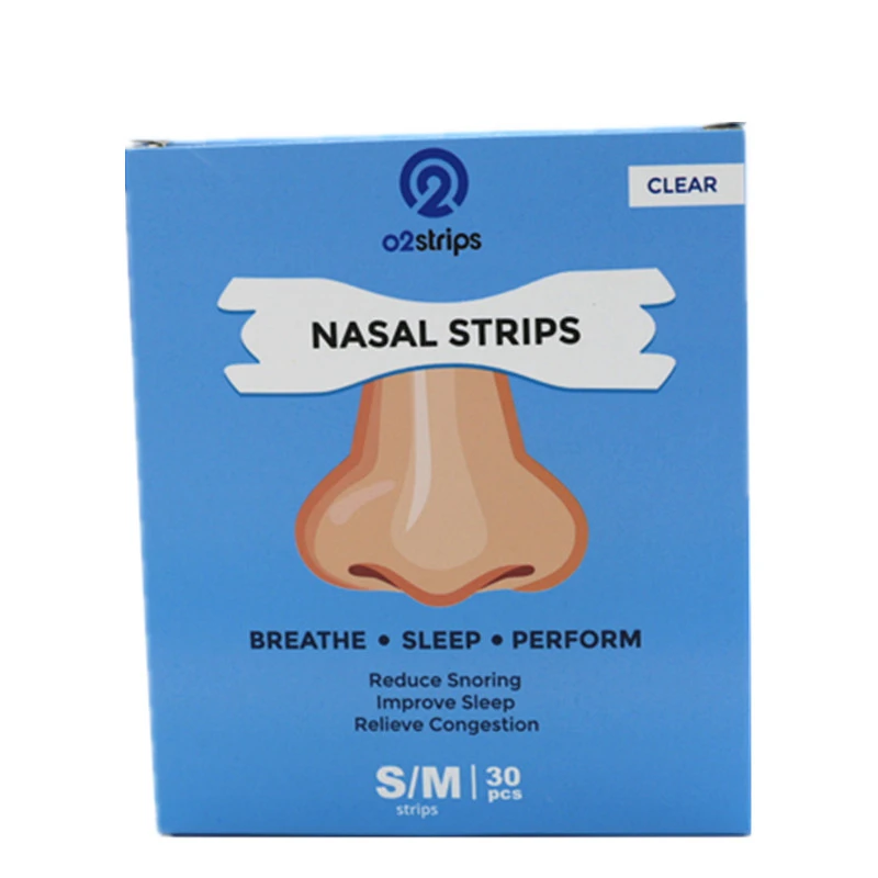 

30pcs/1box Better Breathe Right Nasal Strips 66x19mm Anti Snoring Clear Strips for Easier Breathe Sleeping Health Care