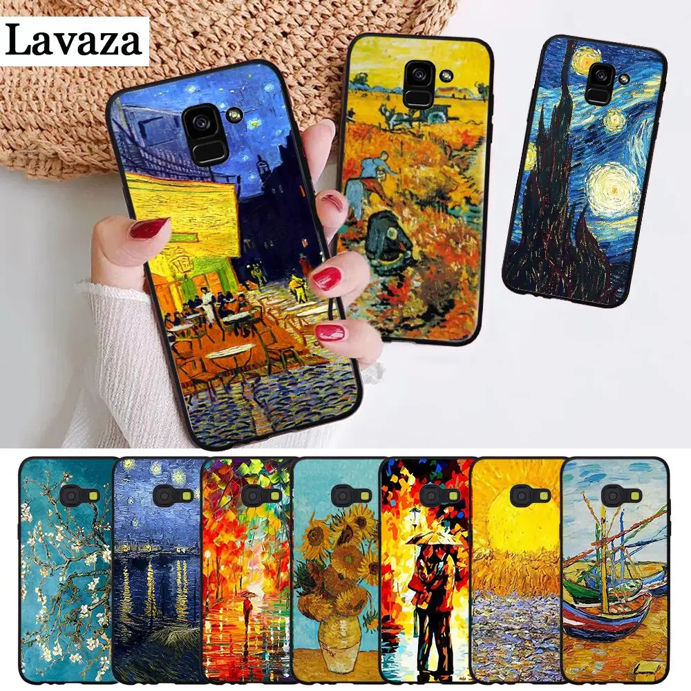 

Lavaza Van Gogh Starry Night Tardis Silicone Case for Samsung A3 A5 2016 2017 A6 Plus 2018 A7 A8 A9 A10 A30 A40 A50 A70 J6