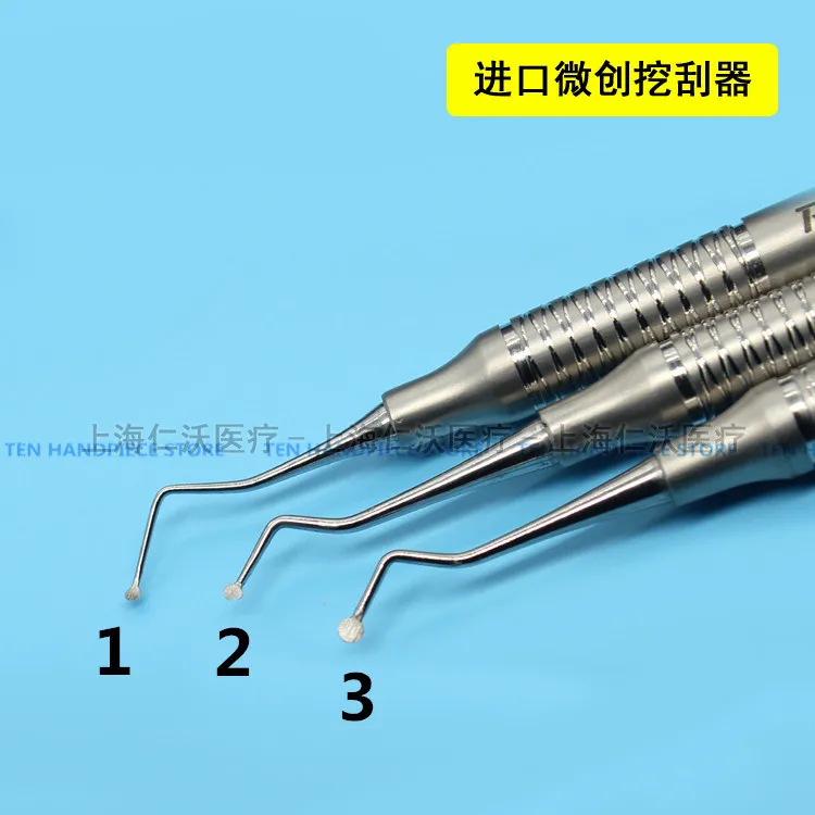 2018 хорошего качества импортированных 1 шт. Стоматологическая малоинвазивной экскаватор отверждения ложка черпая устные имплантата