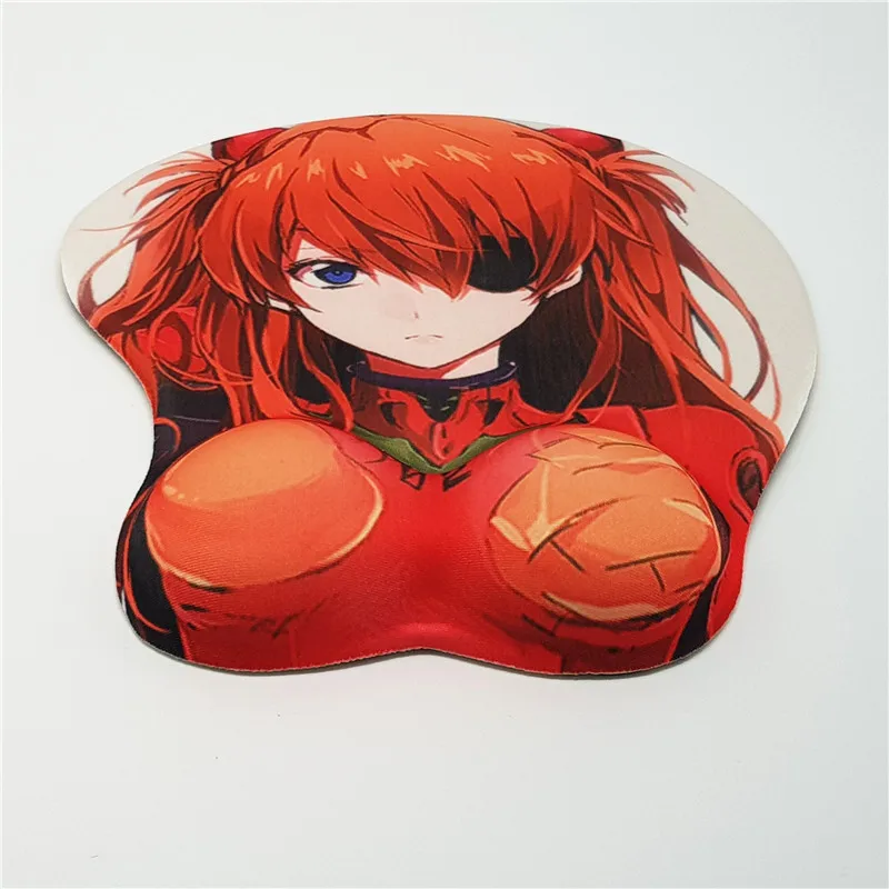 Eva Soryu Asuka Langley аниме 3D Oppai коврик для мыши игровой подставка запястья|wrist rest|mouse pad