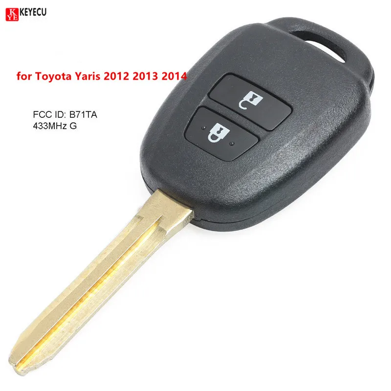 2 Shell Case For 2011 2012 2013 2014 2015 2016 Ford Fiesta Entry Remote Key Fob