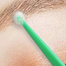 Безопасный для кожи хлопок тампон щеточка-аппликатор для наращивания ресниц/ушной воск Очистка/Татуировка 100 шт./компл