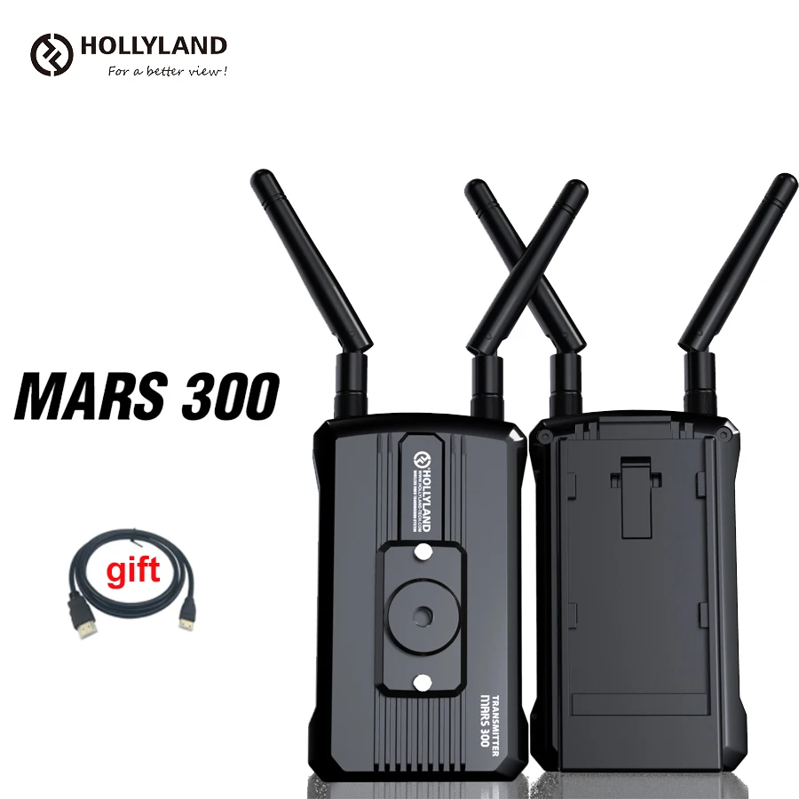 

Hollyland Mars 300 Wireless Video Transmission System 300ft 1080P Dual Wireless HDMI image Transmitter for DSLR Camera filmmaker