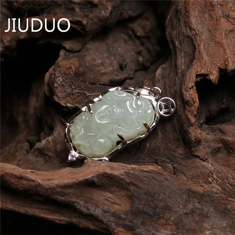 

JIUDUO Trendy Exquisite Malay Natural Jade Buddha Pendant Genuine Jade Buddha Pendant free shipping identification design
