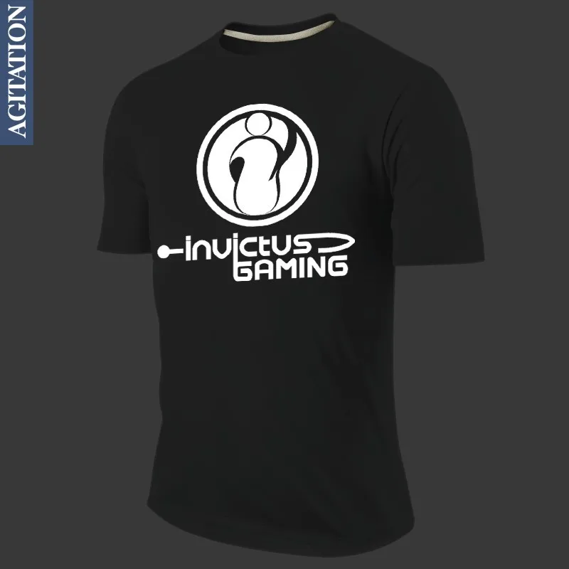 Summer Style Short T Shirt Men Dota Dota2 Invictus Gaming Ig