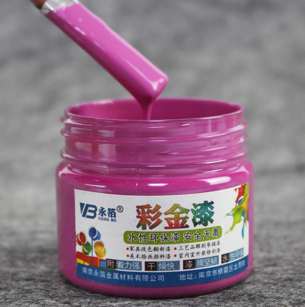 Violet Water Based Paint Metallic Lacquer Wood Varnish Furniture