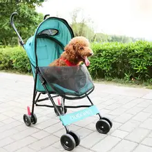 Складная коляска для животных Портативный кота собаки тележка с большие окна сетки воздухопроницаемая переноска для питомцев Алюминий сплав Frame10kg подшипник