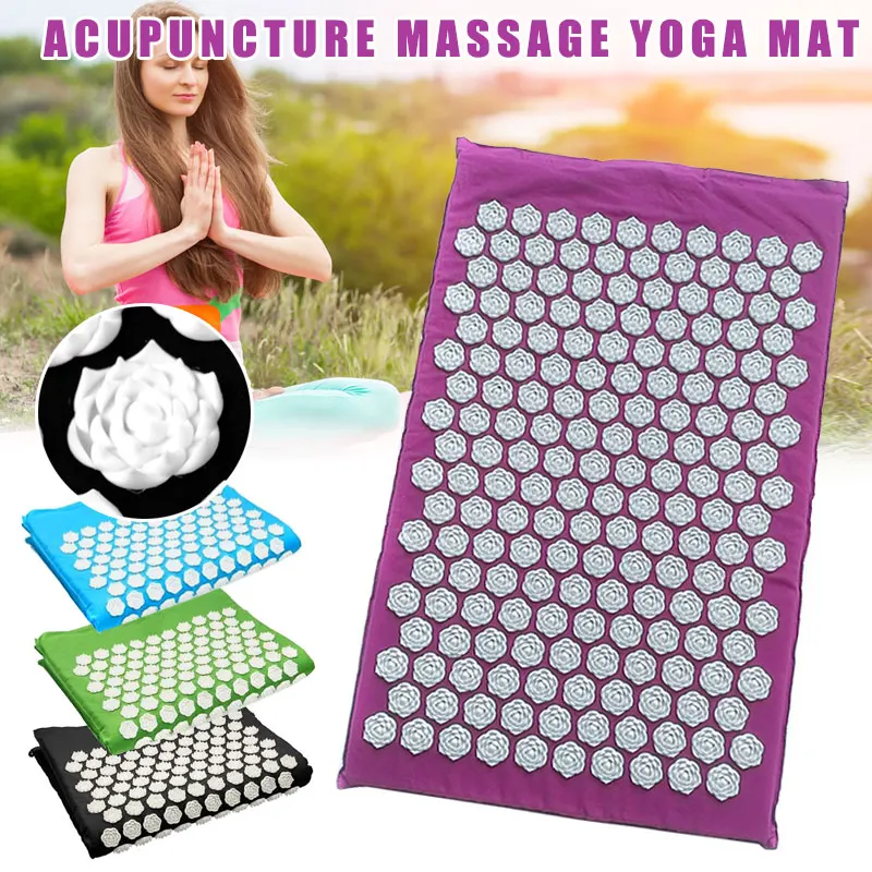 

1pc Fitness Yoga Mat Lotus Acupuncture Massage Stress Pain Relieve Mat for Pilates Yoga Health Care Massage Meditation Mat