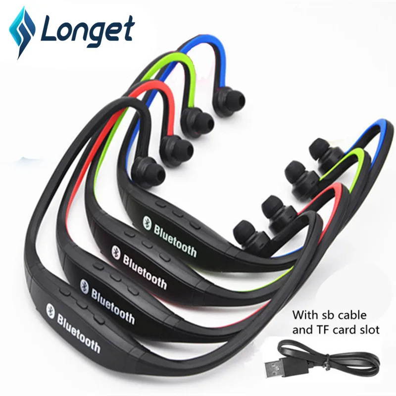 LONGET спортивные Bluetooth наушники беспроводные Поддержка sd карты гарнитура с