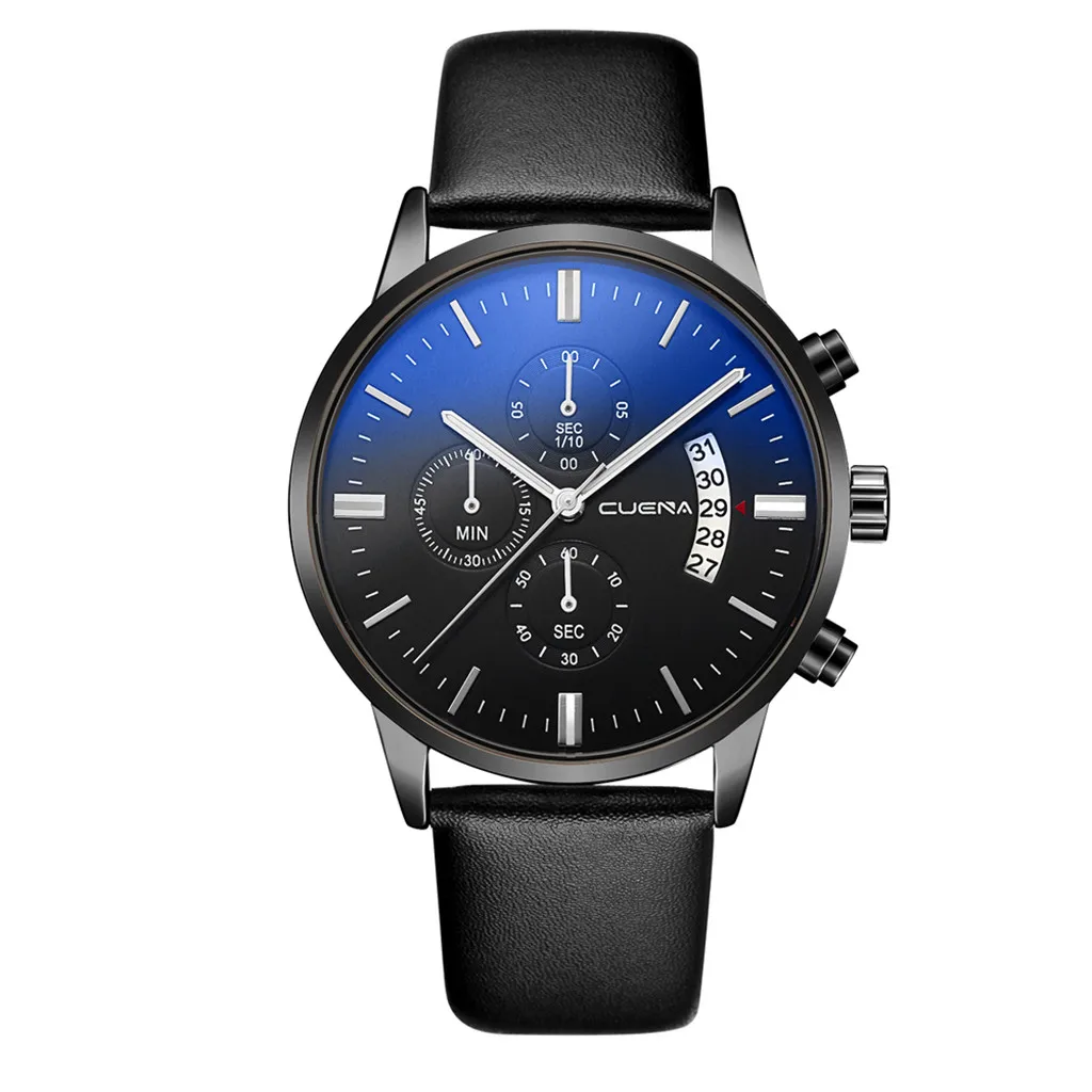 Montre Homme, кварцевые часы, мужские кожаные повседневные часы, мужские часы, мужские спортивные наручные часы Hodinky Ceasuri Saat - Цвет: D