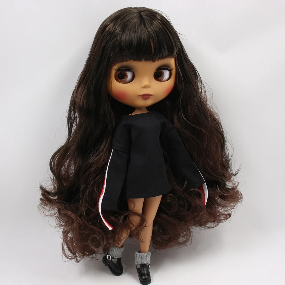 Кукла на заказ ICY DBS Blyth No.BL950/0222 коричневый микс черных волос 1/6 bjd ob24 аниме|Куклы| |