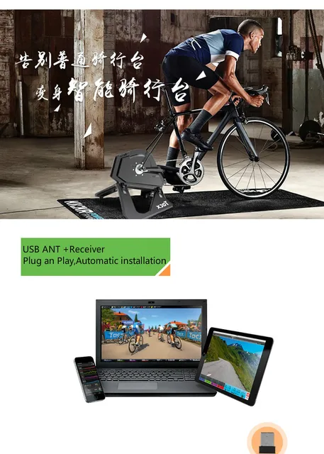 Extension Cable Ant+ Usb Dongle Zwift CooSpo USB ANT Stick, Indoor Bike Training Data Transmission – COOSPO