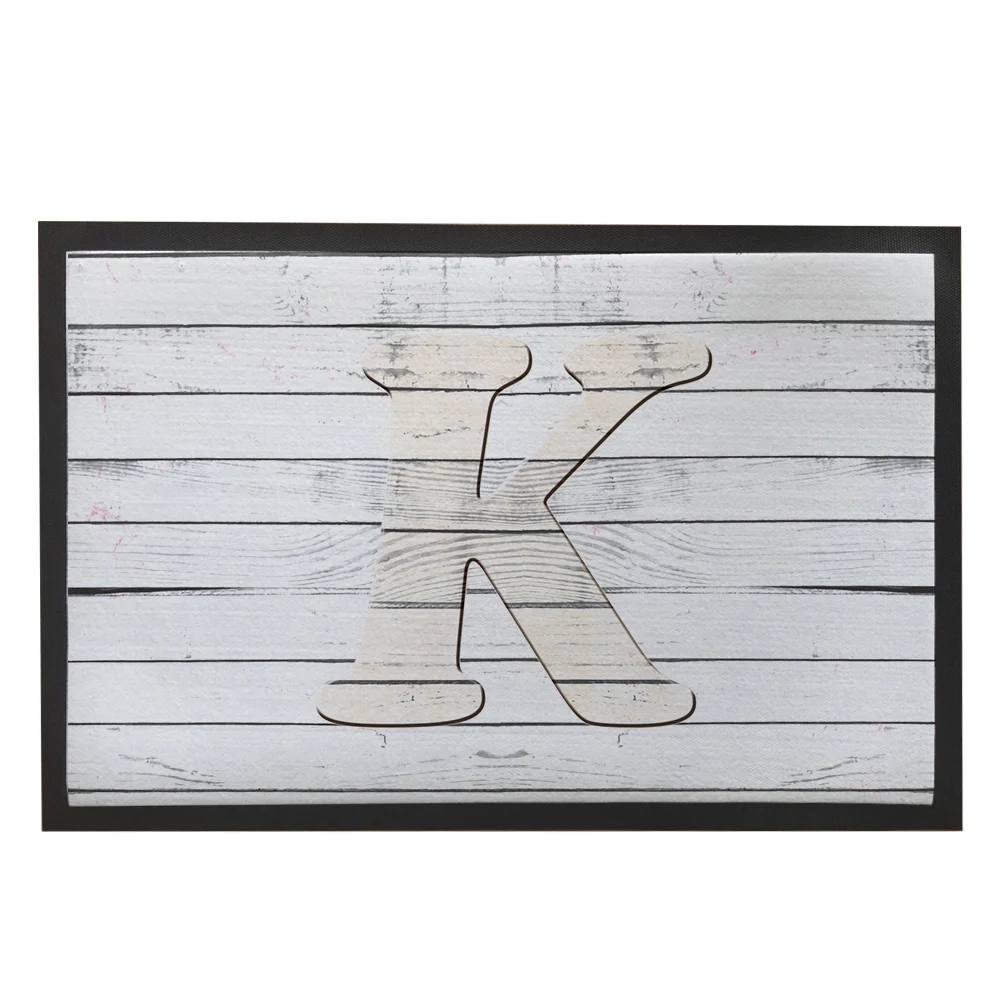 Retro Woodgrain Chic Design Custom Initial Fashion Kitchen