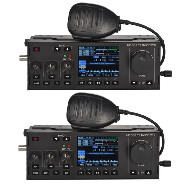 RS 918 SSB HF SDR Transceiver 15W Power Mobile Radio RX0.5 30MHz TX