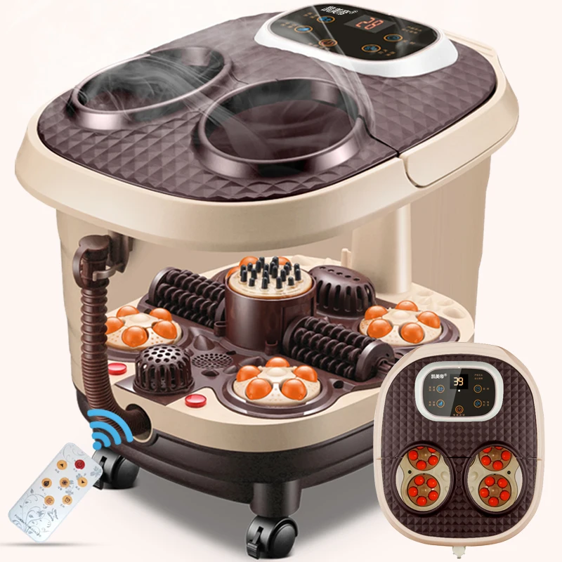 Traditional Chinese Medicine Electric Foot Care Machine Full Automatic Feet Heel Heating Massage