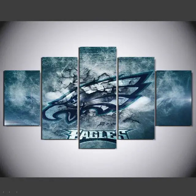 Framed Art Hd Printed Cartoon Painting Philadelphia Eagles Canvas Framed Art Hd Printed Cartoon Painting Philadelphia Eagles Canvas Print Room Decor Poster Picture