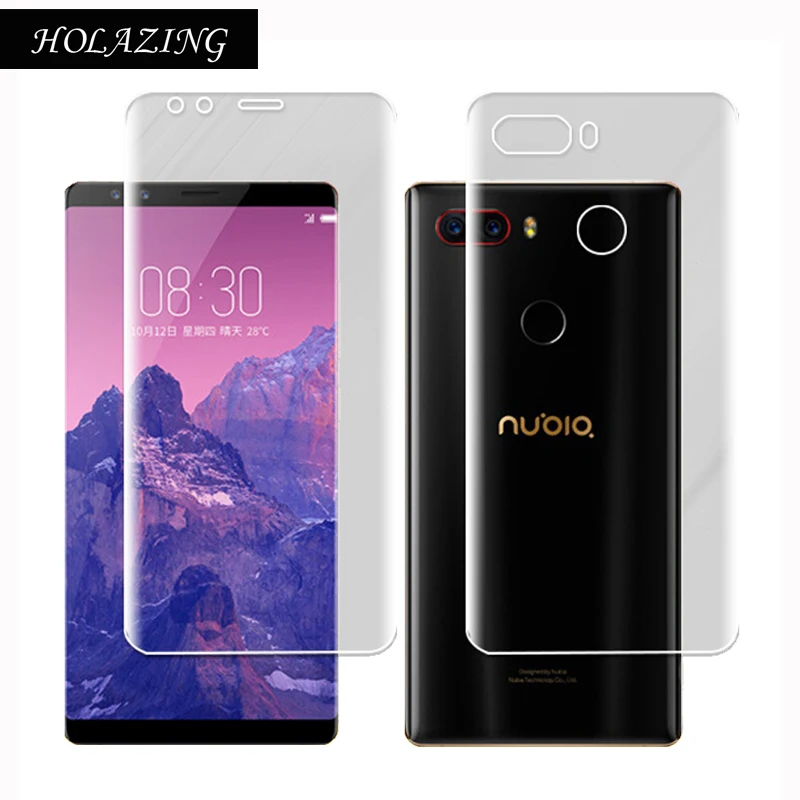 

HOLAZING New Soft Clear Transparent Silicone TPU Screen Protector for ZTE Nubia Z17S 5.73" Anti Scratch Finger Protective Film