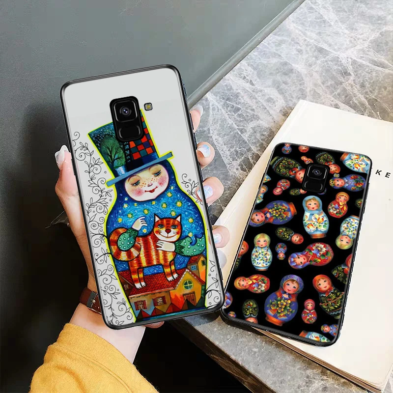 Русский матрешки Coque силиконовый чехол для samsung A2 Core A3 A5 A6 плюс A7 A8 A9 A10 A30 A50 A60 A70 A10S A30S A50S A70s