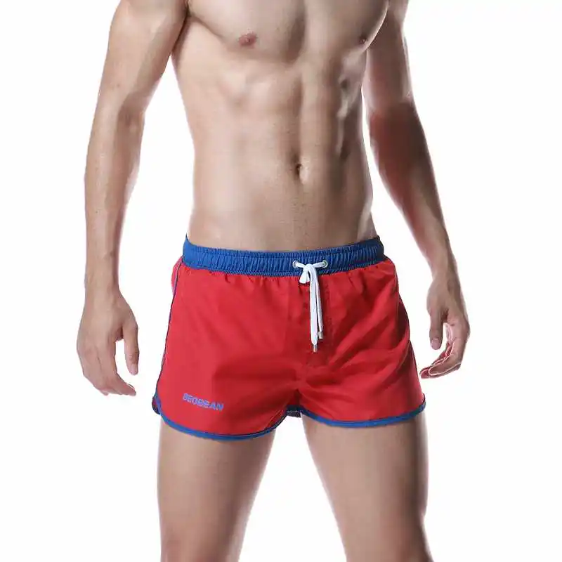 

Seobean Brand Summer Polyester Mens Outdoor Active Running Shorts Patchwork Male Sportswear Quick Dry Basketball Short Trousers