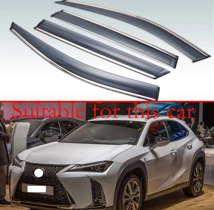 Для Lexus UX200 250H 260H 2019 2020 пластиковый внешний козырек Vent Shades Window Sun Rain Guard Deflector 4 шт |