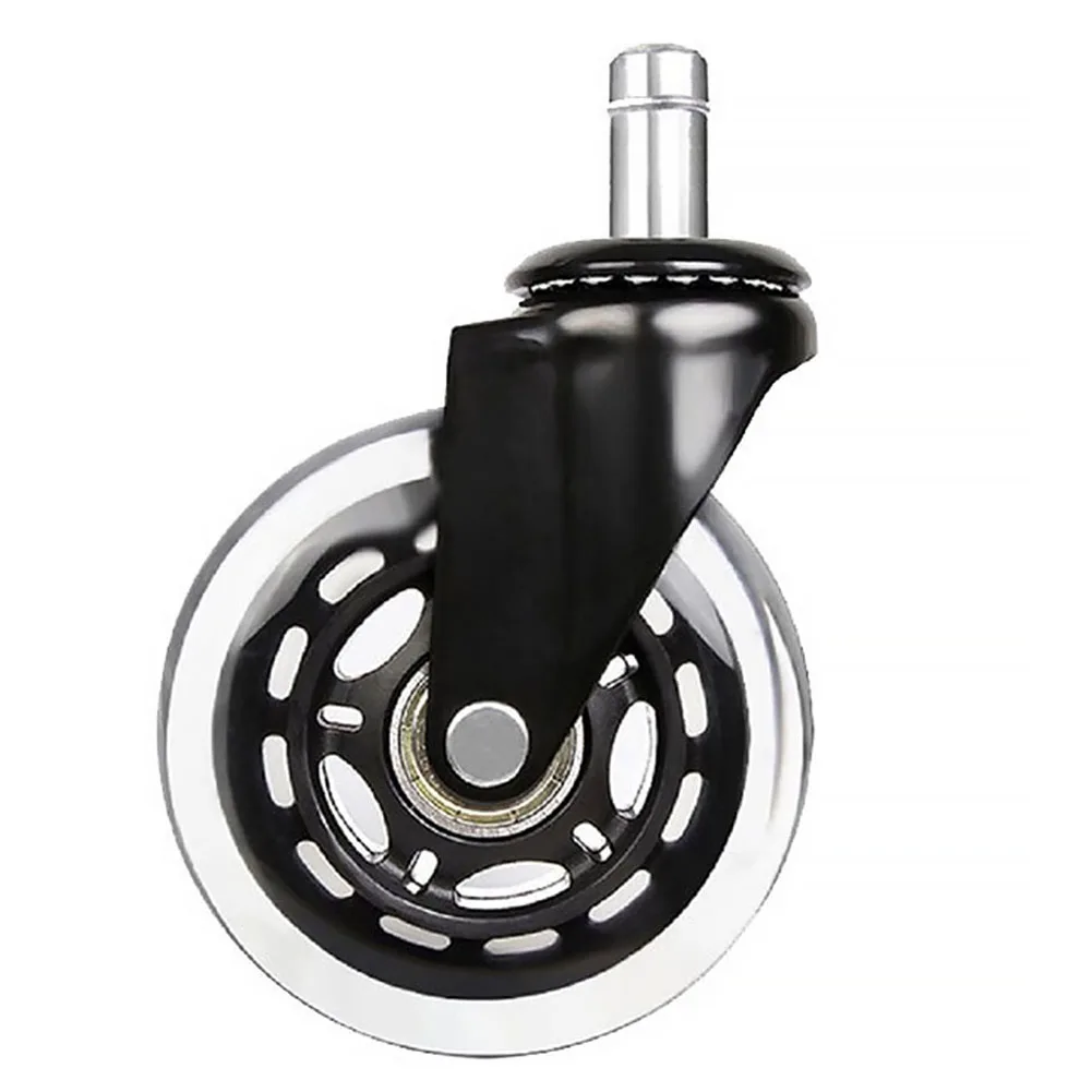 5Pcs Furniture Office Hard Floors Transparent Wheel Wearproof Insertion-type Durable Universal Chair 5Pcs Furniture Office Hard Floors Transparent Wheel Wearproof Insertion-type Durable Universal Chair