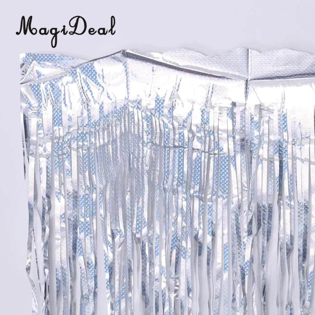100 Shiny Heart Hanging Foil Balloon Swirl Tinsel Wedding Party Ceiling Decoration