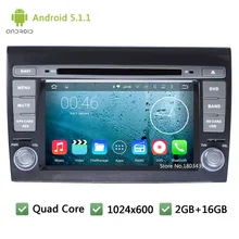 7″ Quad Core 16GB Android 5.1.1 HD 1024*600 WIFI DAB+ FM BT Car DVD Player Radio Stereo Audio Screen PC For Fiat Bravo 2007-2014