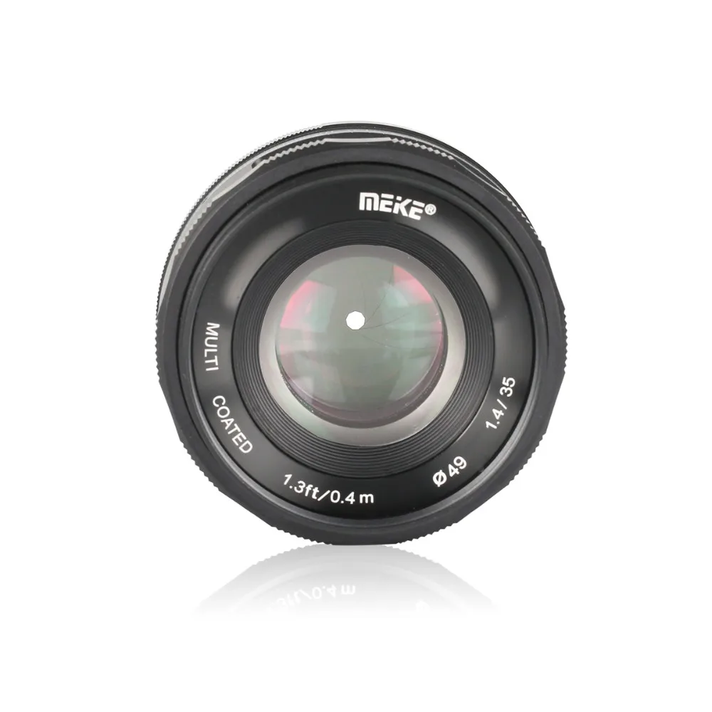 Meike 35 мм f1.4 объектив с ручным фокусом APS-C для Fuji X-mount/для sony E Mount/для камеры Micro 4/3 A7 A7II A6000 A6500 A7iii a6300